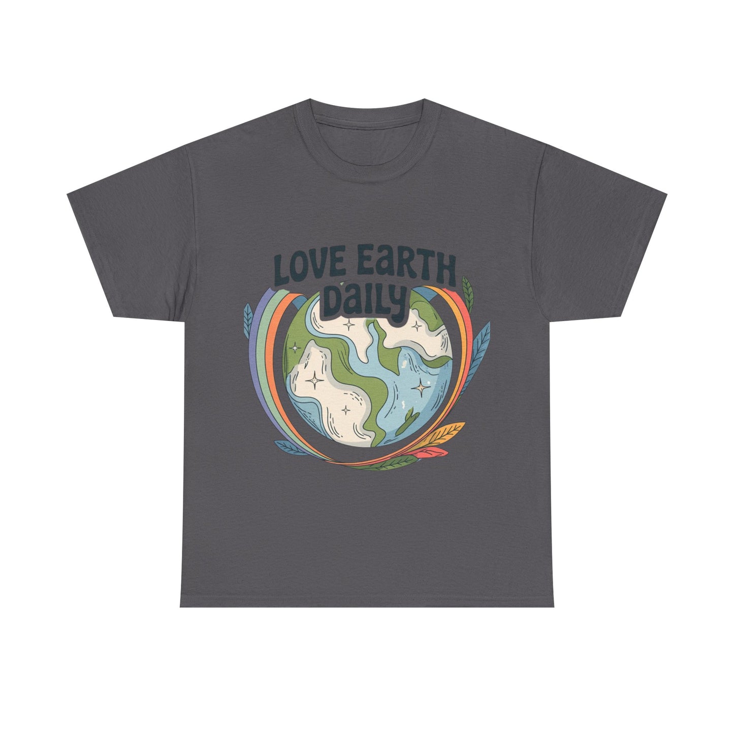 Copy of Unisex Heavy Cotton Tee with 'Love Earth Daily' Design - Eco-Friendly Shirt, Gift for Nature Lovers, Earth Day, Positive Vibes, [...]