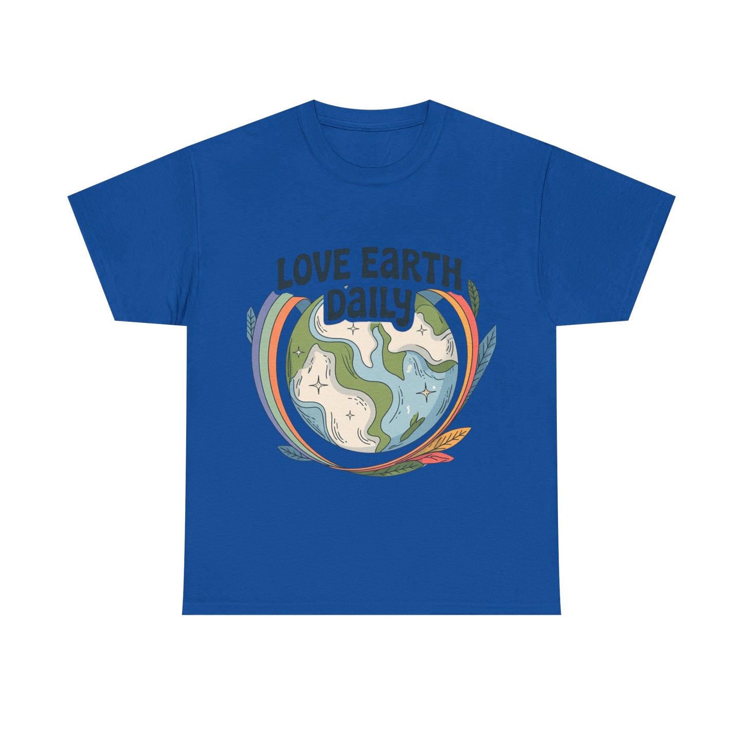 Copy of Unisex Heavy Cotton Tee with 'Love Earth Daily' Design - Eco-Friendly Shirt, Gift for Nature Lovers, Earth Day, Positive Vibes, [...]