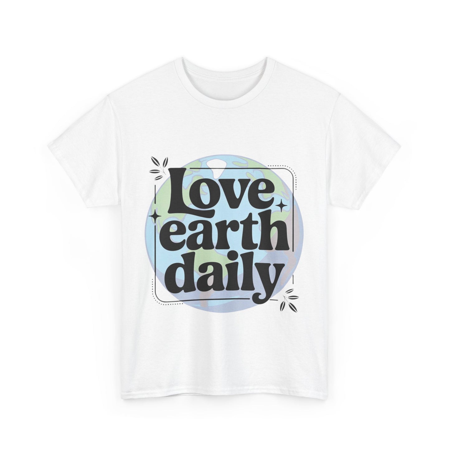 Eco-Friendly Love Earth Daily Unisex Heavy Cotton Tee, Casual Workout Tee, Sustainable Fashion, Gift for Earth Lovers, Earth Day Tee, [...]