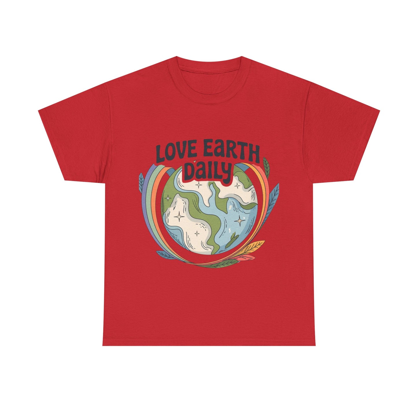 Copy of Unisex Heavy Cotton Tee with 'Love Earth Daily' Design - Eco-Friendly Shirt, Gift for Nature Lovers, Earth Day, Positive Vibes, [...]