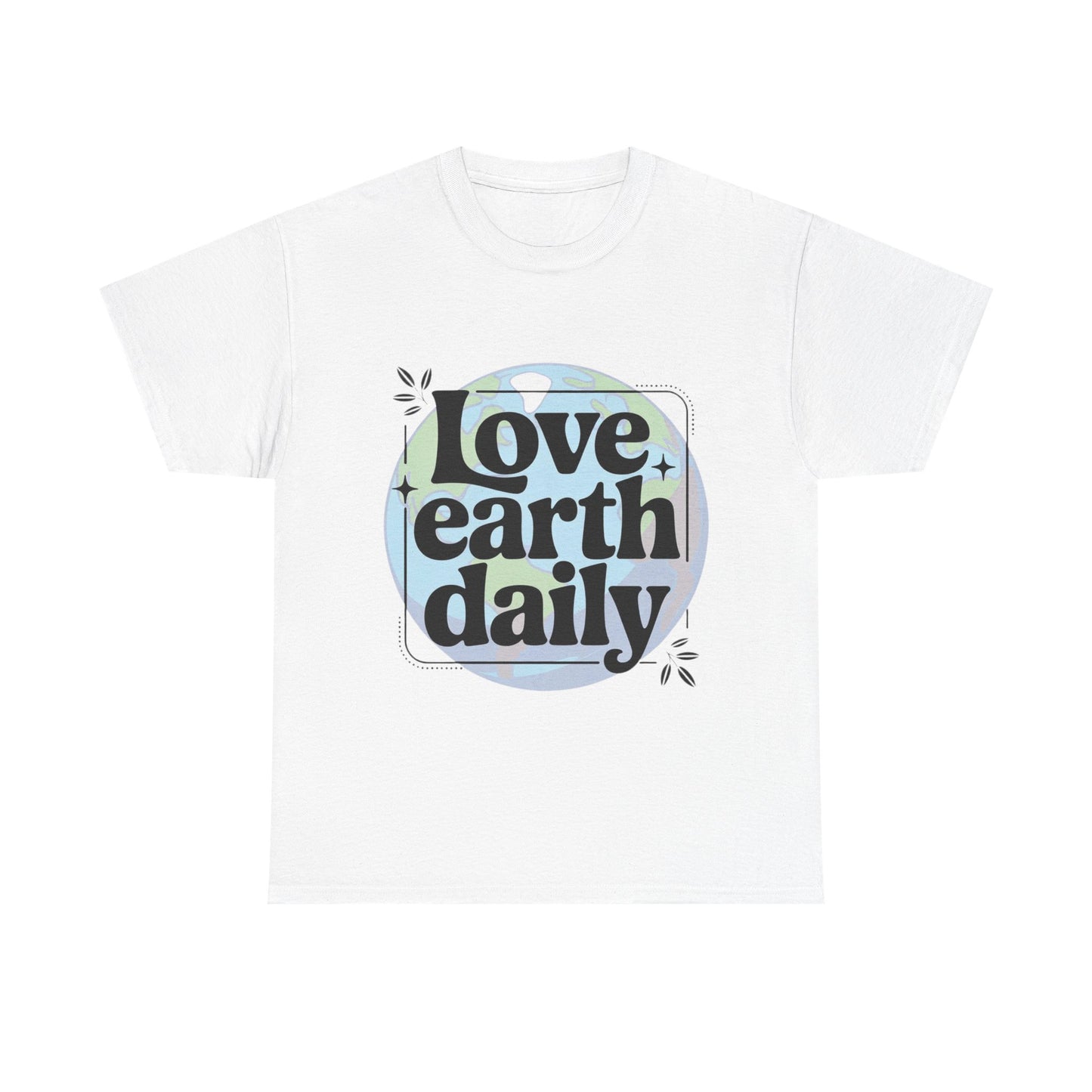 Eco-Friendly Love Earth Daily Unisex Heavy Cotton Tee, Casual Workout Tee, Sustainable Fashion, Gift for Earth Lovers, Earth Day Tee, [...]