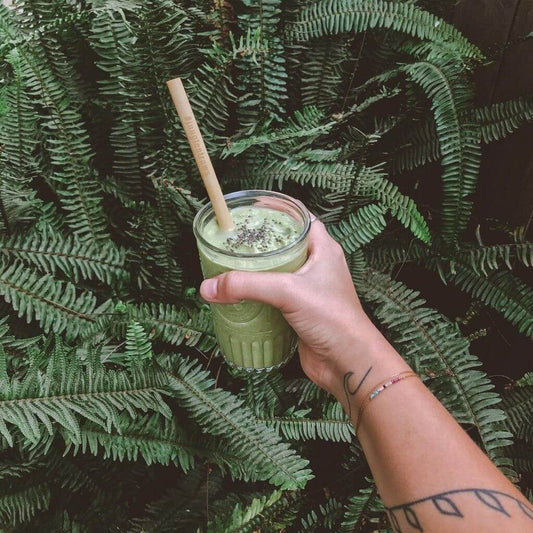 Reusable Bamboo Drinking Straws Set