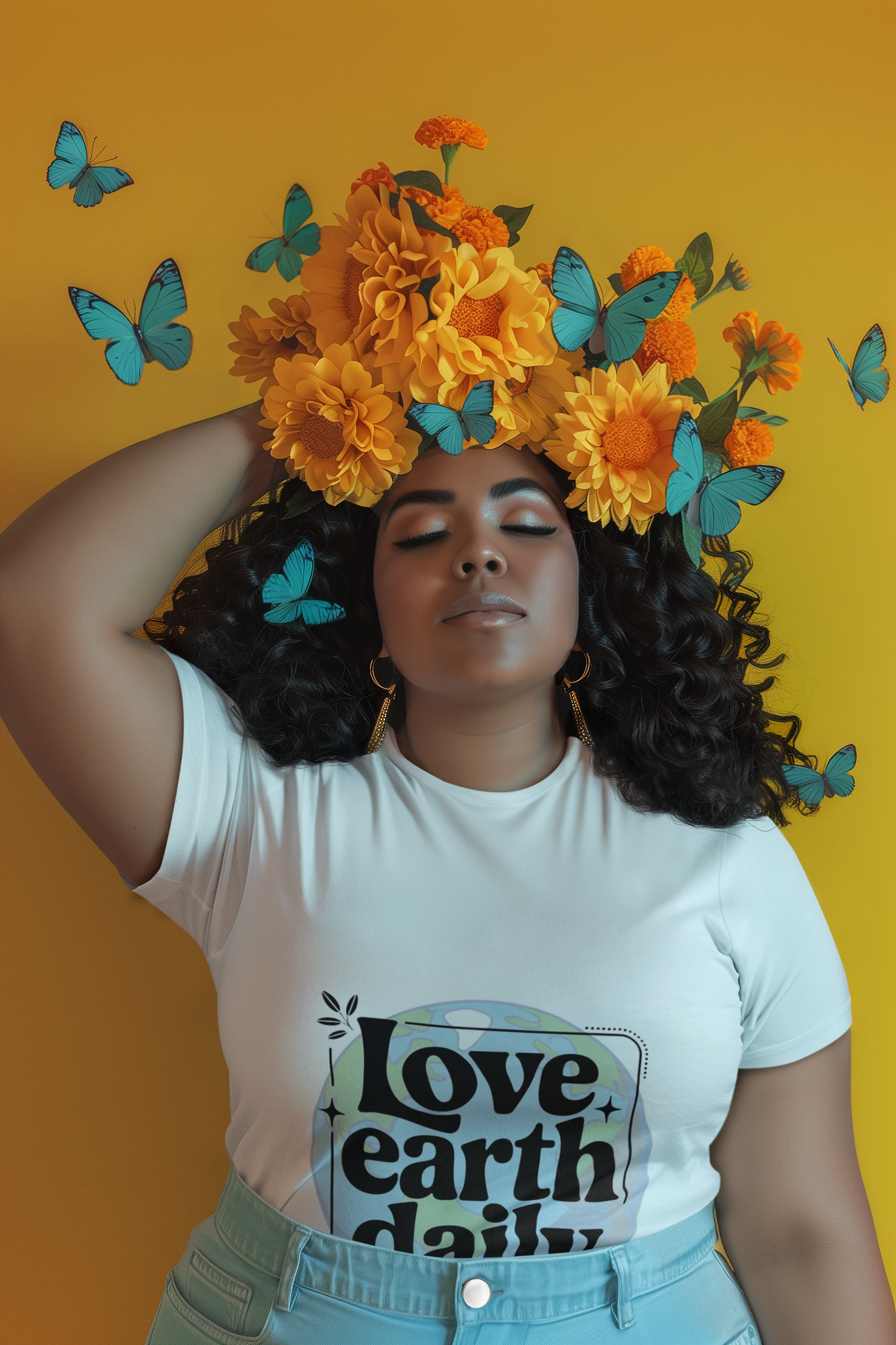 Eco-Friendly Love Earth Daily Unisex Heavy Cotton Tee