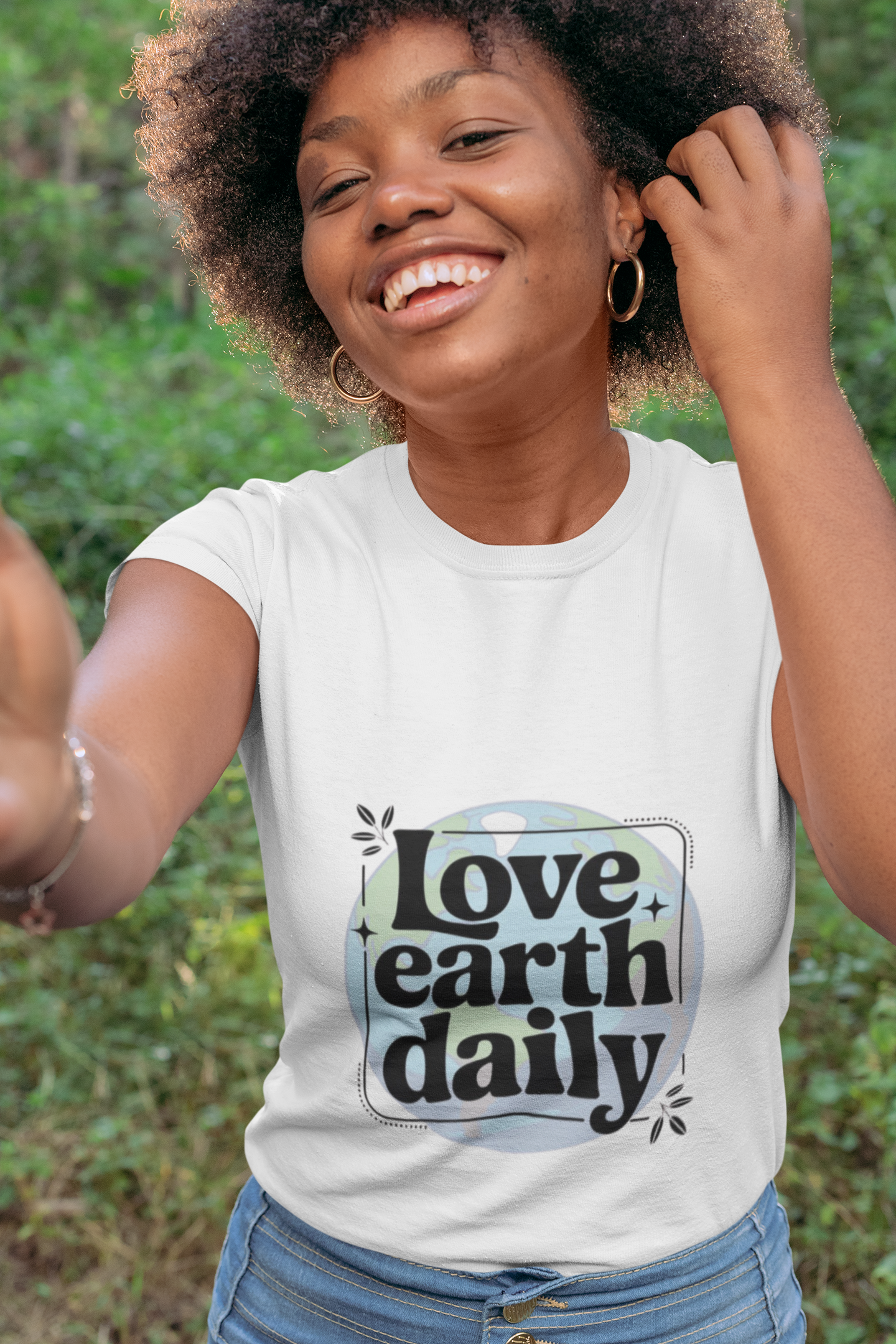 Eco-Friendly Love Earth Daily Unisex Heavy Cotton Tee