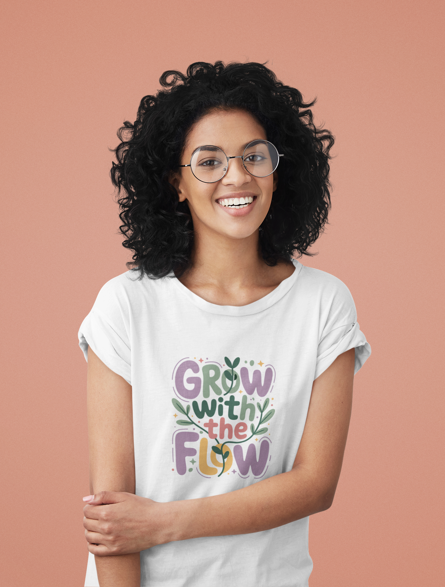 Grow with the Flow Sustainable Unisex Cotton Tee